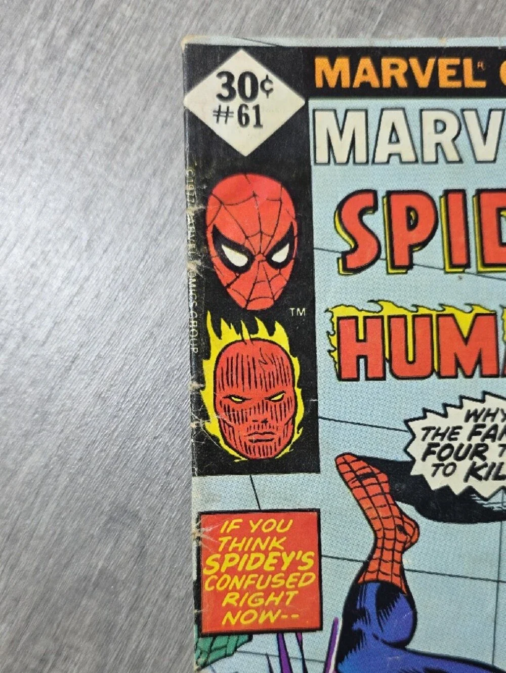 Marvel Spider-Man & Human Torch Comic Wall Art - Multicolor